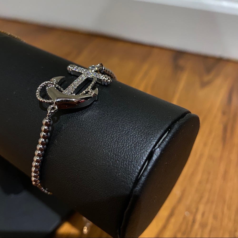 Silver Anchor Bracelet